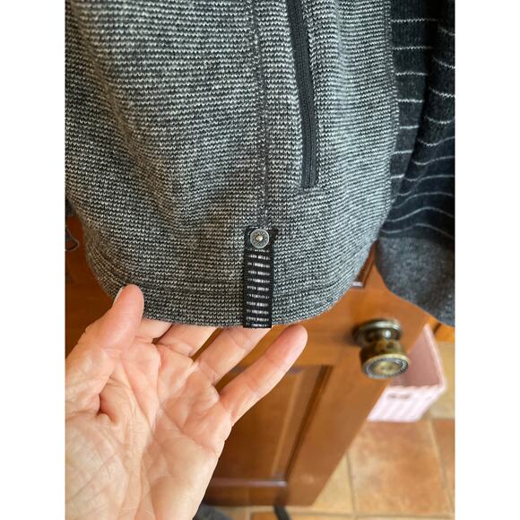 Prana Mens Breathe Rohan Sweater Wool Blend Gray/black XL - Picture 6 of 8